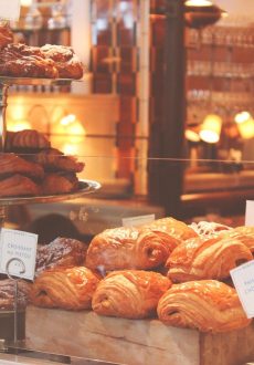 baked goods, croissants, puff pastry